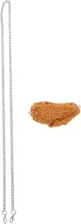 KONTONTY Simulation Fried Chicken Pendant Necklace Funny Food Decoration for Unique Style Material Eye Catching Fried Chicken Design Versatile Accessory for Men Women