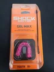 NEW Shock Doctor Gel Max YOUTH Mouthguard Convertible Strap/Strapless