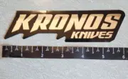Kronos Knives Knife Palmetto State Armory Chrome/Black Vinyl Decal Sticker OEM