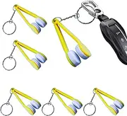 Glasses Cleaner Tool, Glasses Cleaner Tool, 6 Pieces Fingerprint Eraser with Key Ring, Soft Cleaning Tool, No-Scratch Glasses Accessories for Lens and Mobile Phone