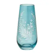 Pilbeam Living Florian Petite Vase Home/Kitchen Decor Glass 7.5x16cm Teal