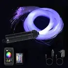 AZIMOM Car Use Bluetooth 6W RGBW LED Fiber Optic Lights Star Ceiling Light Ki...