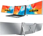 15.6 Inch Portable Monitor for 15.6-17.3 Inch Laptop, Triple Monitor Screen Exte
