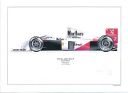 Alain Prost ltd.ed.signed art print-1989 McLaren MP4/5