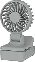 Desktop Small Fan, USB Rechargeable Portable Clip On with Quiet Sound, Strong Cooling Wind, Compact and Lightweight, Powerful Airflow Machine for Home, Workplace, & Travel