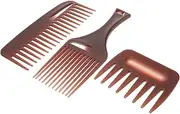 Healvian 3-piece Wide Tooth Hairdressing Comb Set Smooth Gentle Styling Combs for Men Women