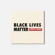 Black Lives Matter Enough 4'' X 4'' Square Wooden Coaster