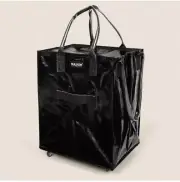 New Hulken Bag Black Folding Zipper Cover Trolley Luggage Cart On Wheels SZ L