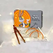 NIB AUTHENTIC SWAROVSKI Bugs Bunny Geometry Set Compass Ruler Metal Box 5523419