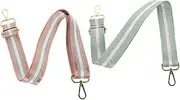 [BESTYASH] 2pcs Adjustable Women Bag Shoulder Strap Stylish Decorative Replacement Belts Matcha for Handbags Purses and Cross Body Bags