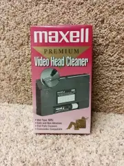 Maxell VCR Premium Video Head Cleaner Wet Type VHS VP-200 BRAND NEW