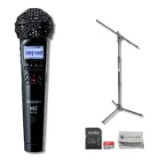 Zoom M2 with On-Stage Stands MS7701B, SD Card and Polishing Cloth