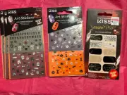 Kiss Art Stickers Halloween Edition Ghosts Kitties Spider Web Black Gold NEW