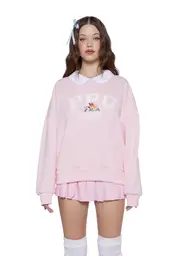 [Dolls Kill x The Powerpuff Girls] Saving The Daze Collar Sweatshirt