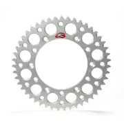 Renthal Rear Ultralight Sprocket - Silver - Grooved - 51T 121U-428-51GPSI