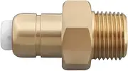 1Pc 3/8inch NPT Thermal Relief Valve 140 F 8 GPM Brass Safety Valve for Pressure Washer Pump Gold