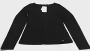 Ted Baker WMK-Cileste 266122 Women's V Neck Slim Fit Knit Top Black Size 2