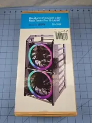 S2PI Raspberry Pi Cluster Case / Tower. 8 Layer with 2 fans. New in Box.