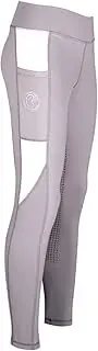 [AK Riding Sports] AK New Comptec Pull on High Waisted Breathable Horse Riding Tights/Leggings/Breeches with Full seat Silicon Grip AKRS 6059