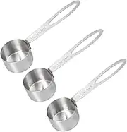 Baxnore 3PCS Stainless Steel Measuring Spoon, Stackable Tablespoons, Wear Resistant Measuring Spoon, Lightweight Measuring Tablespoons for Food Measurement