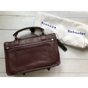 九五成新 女用proenza schouler PS1 tiny 真皮銀扣羊皮肩背包/斜背包/手提包/牛津包