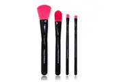 4Pcs Makeup Brushes,Simplified Basic Eye Shadow Brushes Black Black