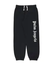 Palm Angels Kids Logo Printed Drawstring Pants 10Y Black