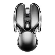 PX2 Metal 2.4G Rechargeable Wireless Mute 1600DPI Mouse 6 Buttons for PC Laptop Computer Gaming Office Home Waterproof Mouse Mice & Trackballs Gray