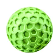 Interactive Pet Ball, Dog Squeaky Toy, Chew Toy with Built-in Whistle, Heavy Duty for Fetching, Chasing, Chewing, Home, Backyard, Park, or Beach, 2.56 Inches, Rubber Material