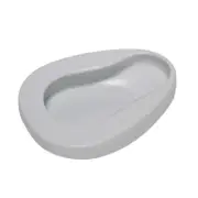 Heavy Duty Bed Pans for Elderly Unisex Thick Large Bedpans for Bedridden Patient Hospital Home Bed Pan Emergency Devices White
