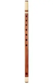 Japanese bamboo flute, white rattan winding, 7holes, 7tones, lion dance flute