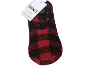 NWT Women’s Mixit Buffalo Plaid Lightweight Slipper Socks W/Grippers 9-11