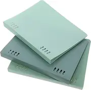 TOGEVAL 3Pcs Gradient Loose Leaf Binder Cover Multi Use Notebook Shell Refillable Document Organizer Folder Lightweight Easy to Clean for Notepad Protection