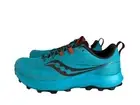 Saucony Men Pelegrine 13 Trail Running Shoes Agave Basalt Bleu US 10 EU 44