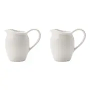 2x Maxwell & Williams White Basics Porcelain 330ml Jug Pitcher Water Container