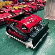550mm Crawler Remote Control Lawn Mower with Snow Shovel, Mower Remote Controlled 45° Slope Capability, Cutting Deck Adjustable, 7.5hp Engine, Gas-Electric Self Charging Hybrid