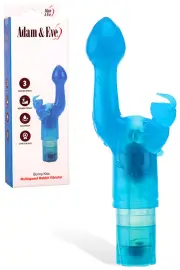 Adam and Eve Bunny Kiss 7" Rabbit Vibrator