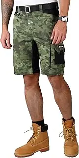 [Ellobird] Work Shorts for Men Construction Pants Mens Workwear Cordura Cargo Loose Fit Utility Carpenter Workwear Short