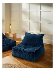 [Cadence & Co.] Wilde Ribbed Luxe Fleece Beanbag Cover in Teal