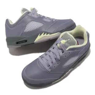 Nike 休閒鞋 Wmns Air Jordan 5 Retro Low 女鞋 男鞋 紫 氣墊 緩震 AJ5 FJ4563-500