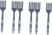 Cabilock Sets Ergonomic Pasta Server Fork Large Silicone Cooking Fork for Salad Noodles Fried Noodles Comfort Pcs