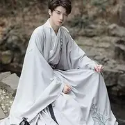 [JIMINISO] Hanfu Men Chinese Ancient Traditional Hanfu Male Halloween Cos Costume Fancy Dress White Hanfu Street Wear for Men Plus Size 2XL