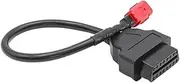 20X 6 to 16 Pin Motorcycle OBD Adaptors OBD2 Diagnostic Extension Connectors Compatible with Various Motorcycle Brands