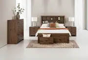BROOKHAVEN 4 Piece Queen Tall Chest Bedroom Suite