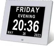 Dementia clock alzheimers clock & large digital calendar clock for seniors,clock with day and date f