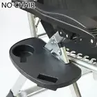 Folding Reclining Chair Clip On Side Table Cup Drink-Holder/Garden Lounger Tray