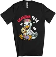 [Generic] Grandma to Be, Lovely Mother's Day Flowers Duck New Grandma, Pregnancy Family Group Unisex T-Shirt