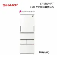 在飛比找甫佳電器優惠-SHARP SJ-MW46AT 左右開 冰箱 AIoT聯網