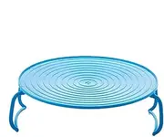 Microwave Steamer Rack - Foldable Microwave Tray, Microwave Oven Grill | Carry Tray with Lid for Food Splash, Microwave Plate Holder 23.5