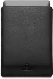 Leather Sleeve Cover Case for MacBook Pro 16 inch - Black